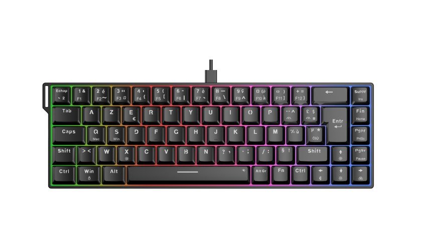 Keyz Titanium HE 65% - Magnétique/Filaire/RGB/Noir