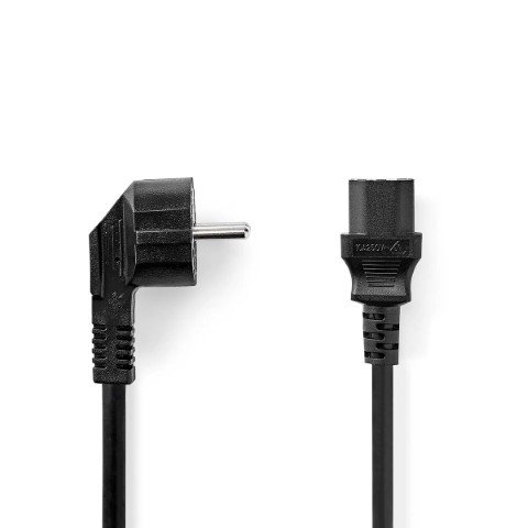Câble prise de terre mâle/IEC-320-C13 - 3m - Noir