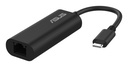 Adaptateur USB-C vers RJ45 - 0.1m - Noir