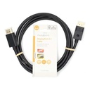 Câble DisplayPort 2.1 mâle/mâle - 2m - Noir