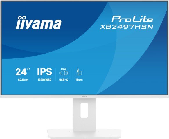 24" FHD/100Hz/IPS/USB-C Dock/RJ45/Pivot/HP/Blanc