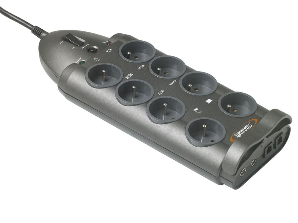 S8 LAN TV - 8 prises+Coax+RJ45