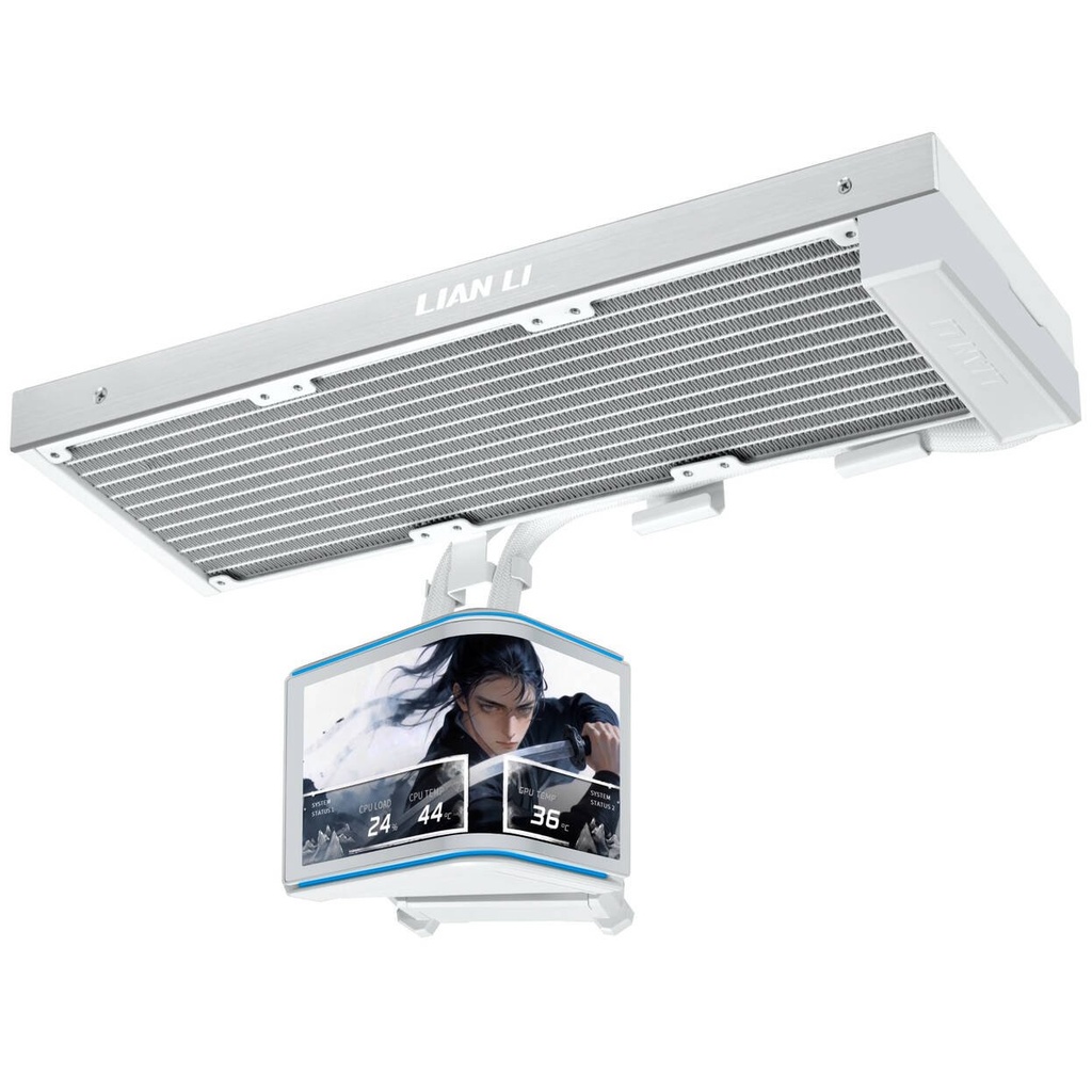HydroShift II OLED Curved 360 Fanless AiO Blanc