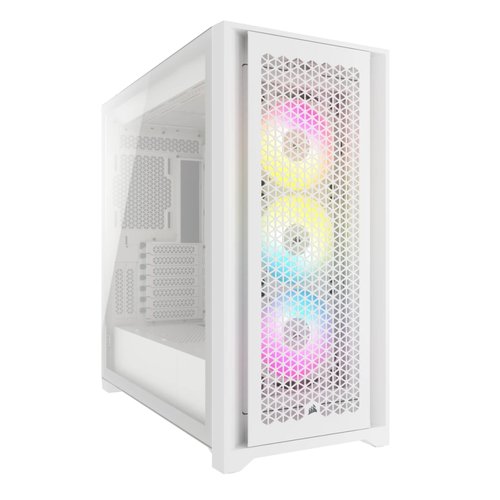[01501657] 5000D RGB AirFlow - MT/Sans Alim/E-ATX - Blanc