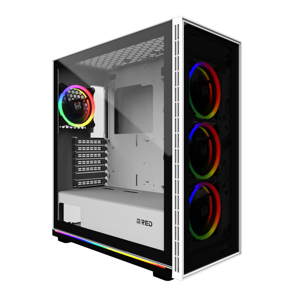 WHITE DESTROYER Glass-G - ARGB - MT/ATX